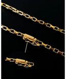 Corrente Veneziana 3mm Fecho Bomba 11g Banhada A Ouro 18k