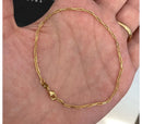 Pulseira Cadeado Alongado 1,5mm Fecho Lagosta 2,0g