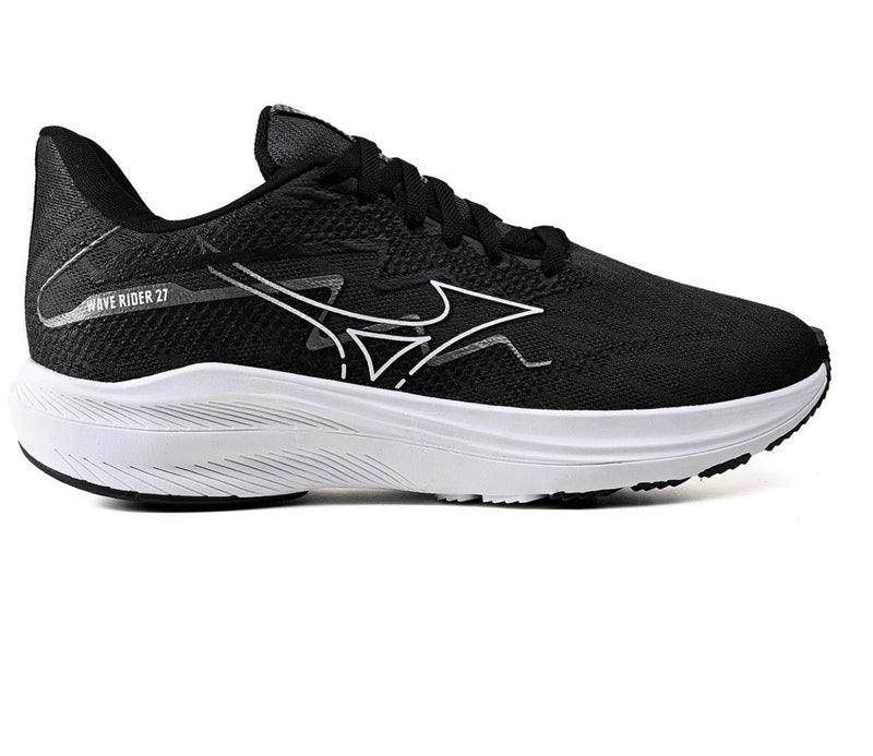 Mizuno Wave Rider 27 (Preto/Branco)