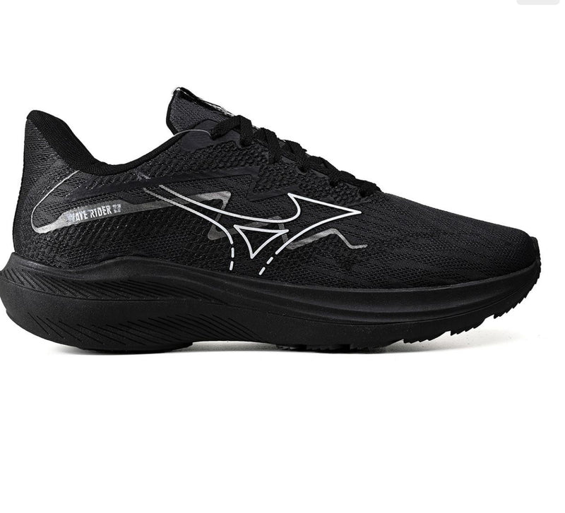 Mizuno Wave Rider 27 (Preto/Branco)