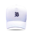 Boné Snapback Basic Branco Logo Preto