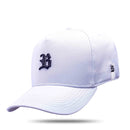 Boné Snapback Basic Branco Logo Preto