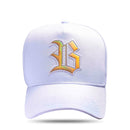 Boné Snapback Branco Logo Holografic Dourado