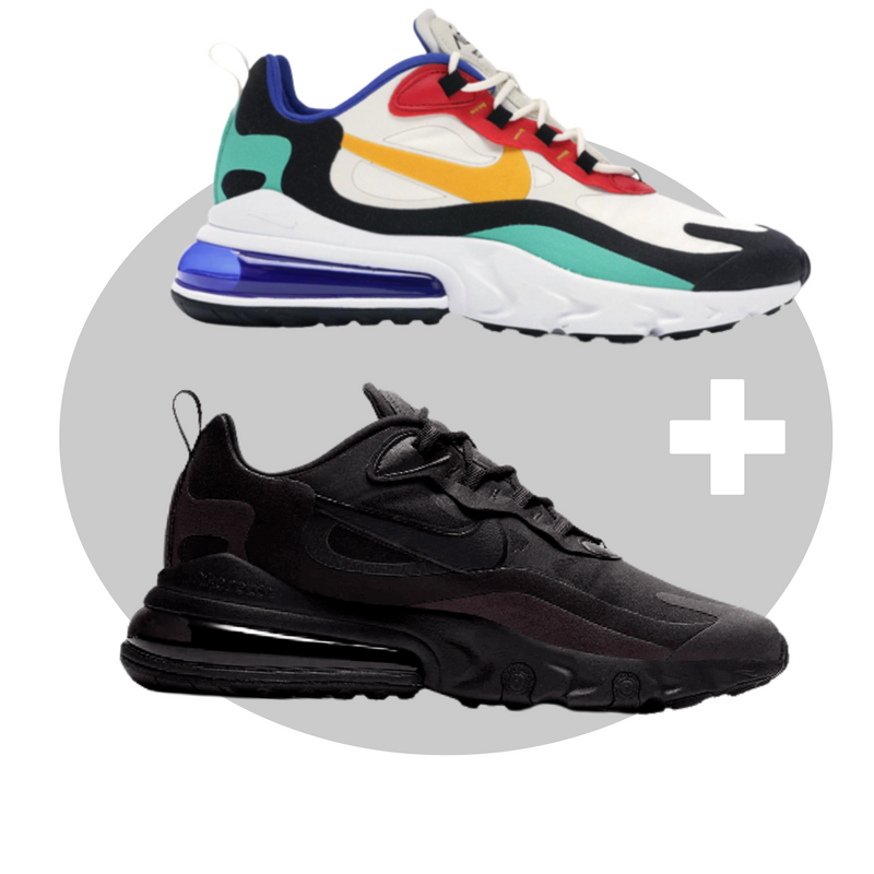 KIT 2 TÊNIS AIR MAX REACT